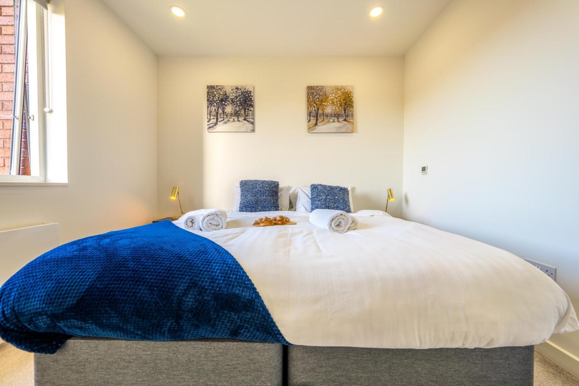 Luxury 1 Bedroom Serviced Apartment With Roof Terrace & Gym Stevenage Luaran gambar